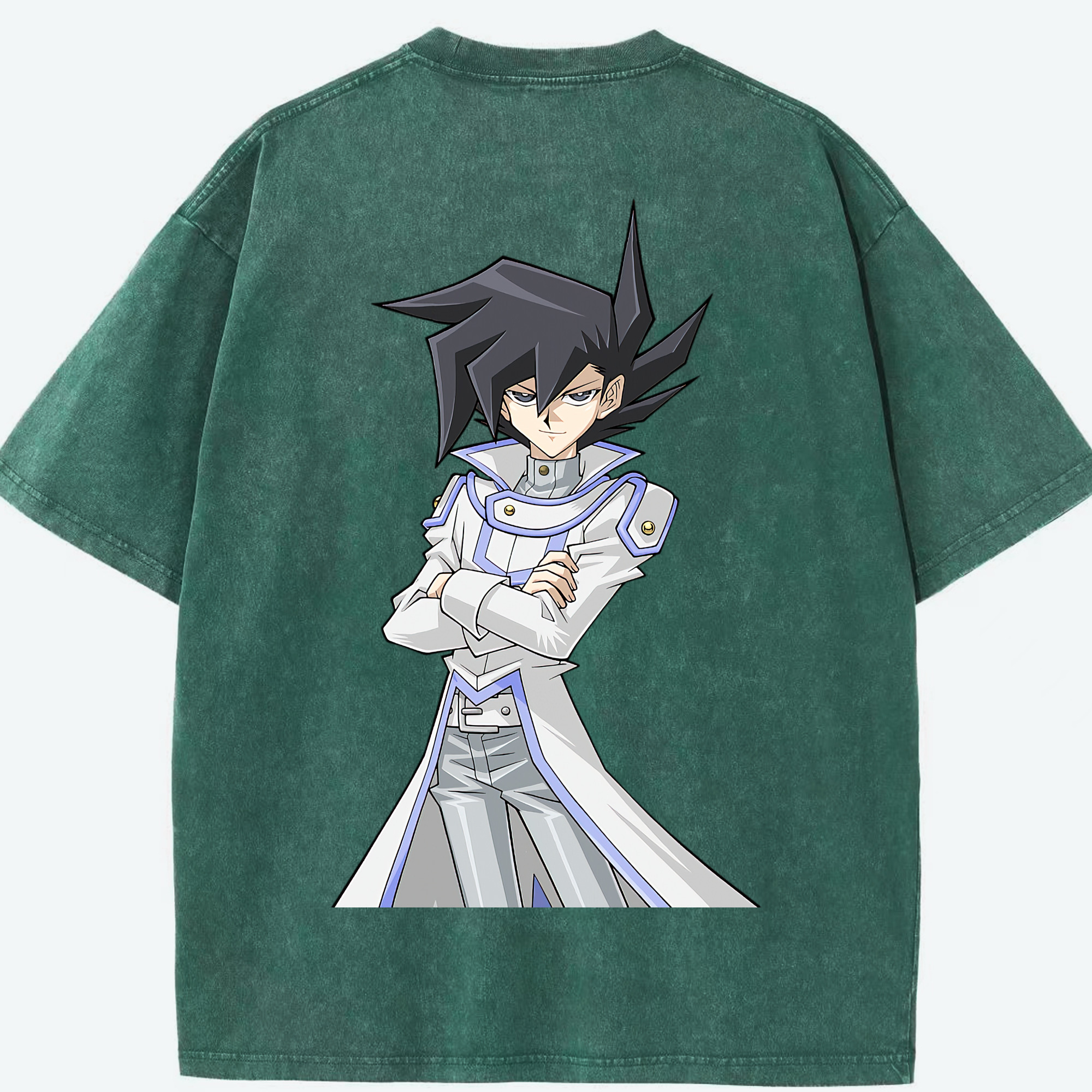 （画像用） 遊☆戯☆王 Yu-Gi-Oh! 綿100% ヴィンテージ風 半袖Tシャツ（背面プリント）